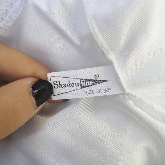 Vintage Shadowline White Full Length Slip Dress - Picture 4 of 5